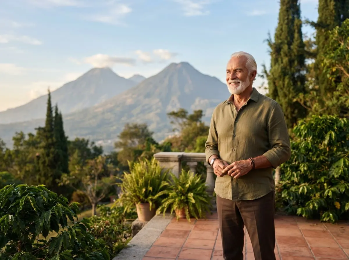 Hombre guatemalteco de más de 50 años en su rutina diaria