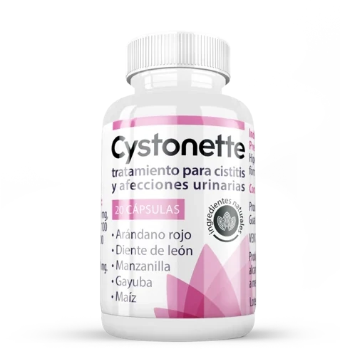 Cystonette — empaque, 20 cápsulas