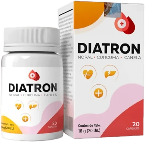 Diatron — empaque, 20 cápsulas · 16 g