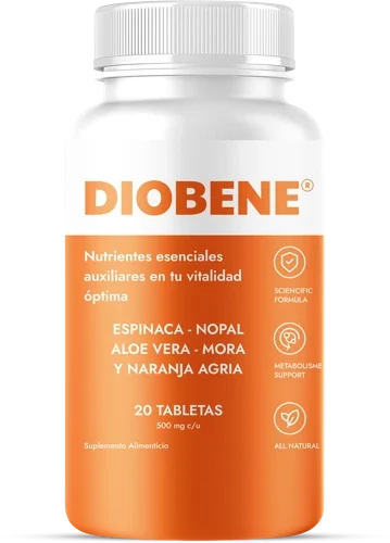 Diobene — empaque, 20 tabletas