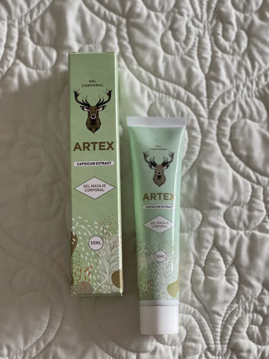 Artex — el empaque de tubo, en una foto de cliente